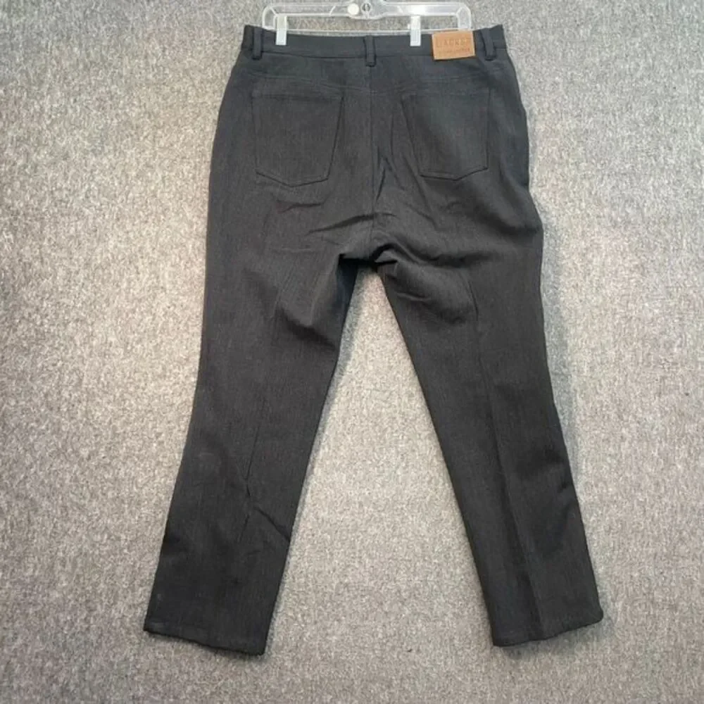 Lauren Ralph Lauren 14W Black 77% Wool Green Label Dress‎ Pants